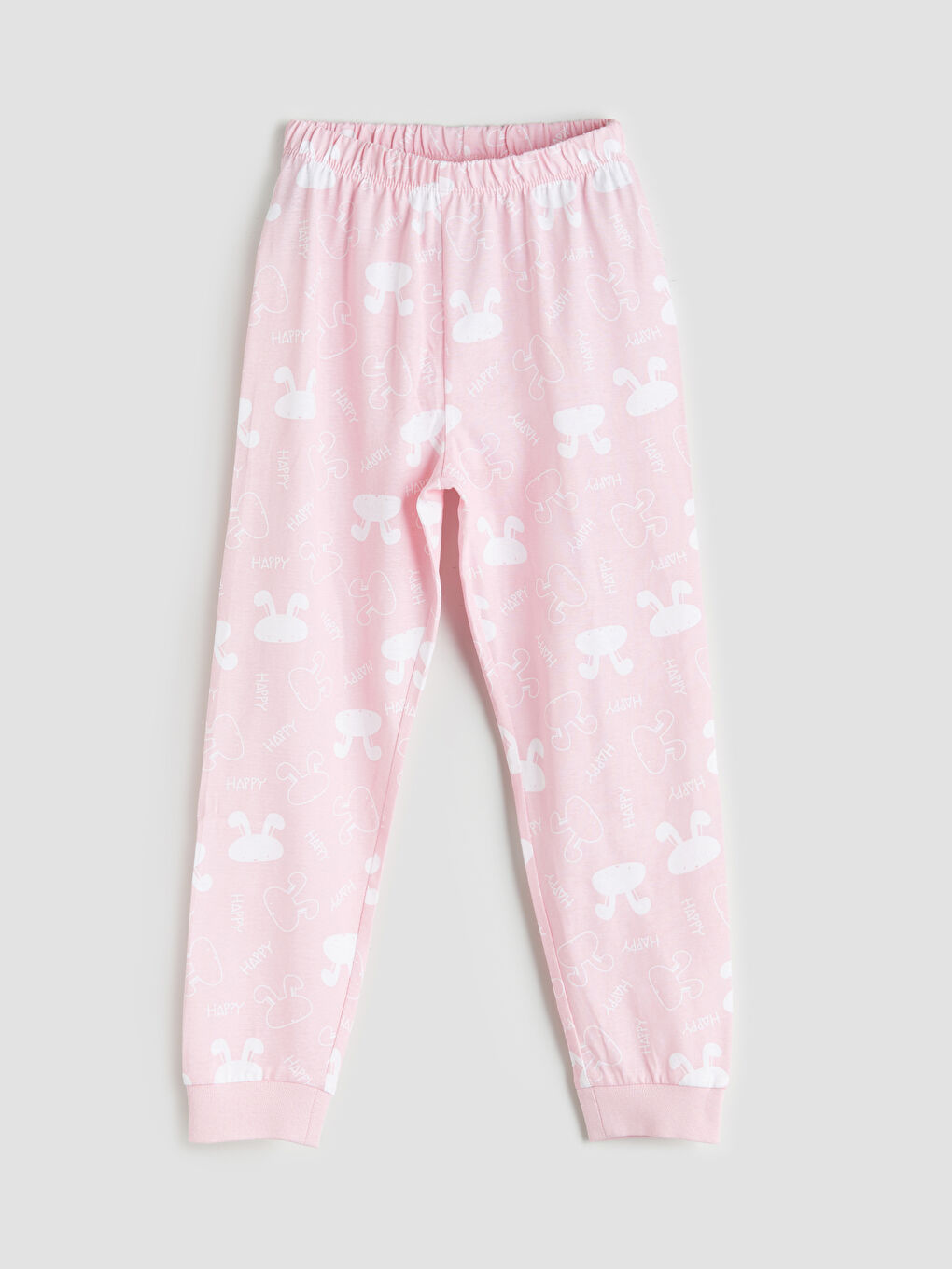 LCW Kids سێتی بیجامەی چاپکراوی بۆ کچان یەخە خڕ -W50849Z1-LT4