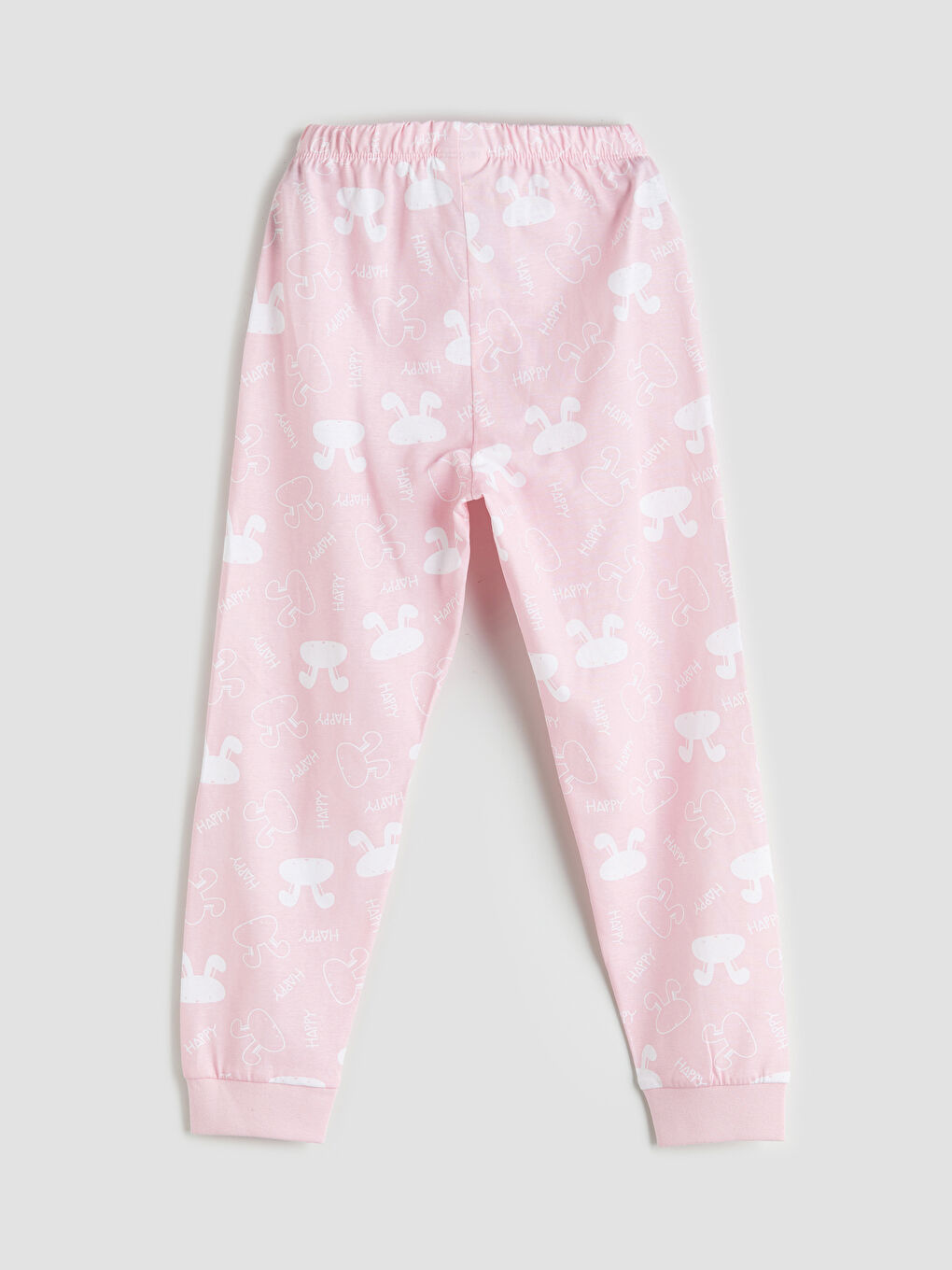 LCW Kids سێتی بیجامەی چاپکراوی بۆ کچان یەخە خڕ -W50849Z1-LT4