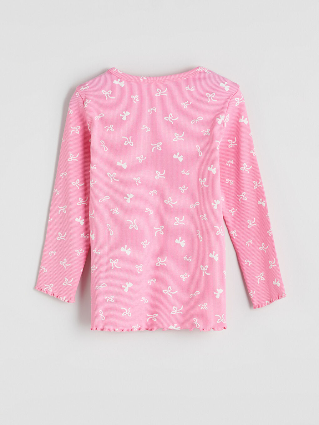 LCW Kids سێتی بیجامە چاپکراوی یه‌خه‌ خڕ بۆ کچان -W50863Z1-LT4