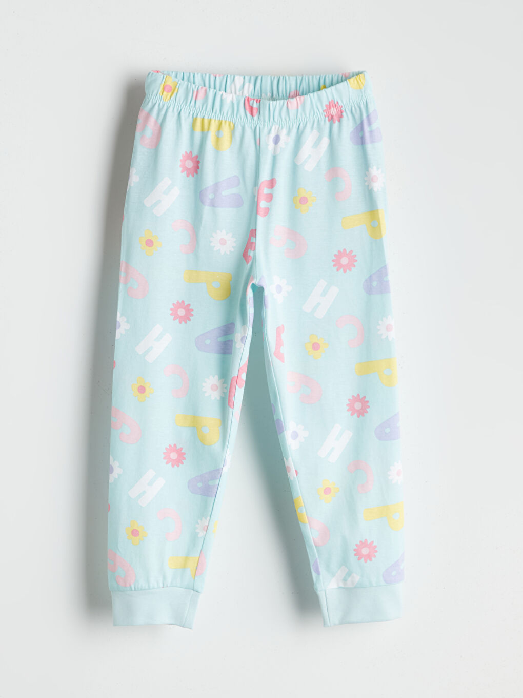 LCW Kids طقم بيجاما أزرق فتاة -W50870Z1-LQS
