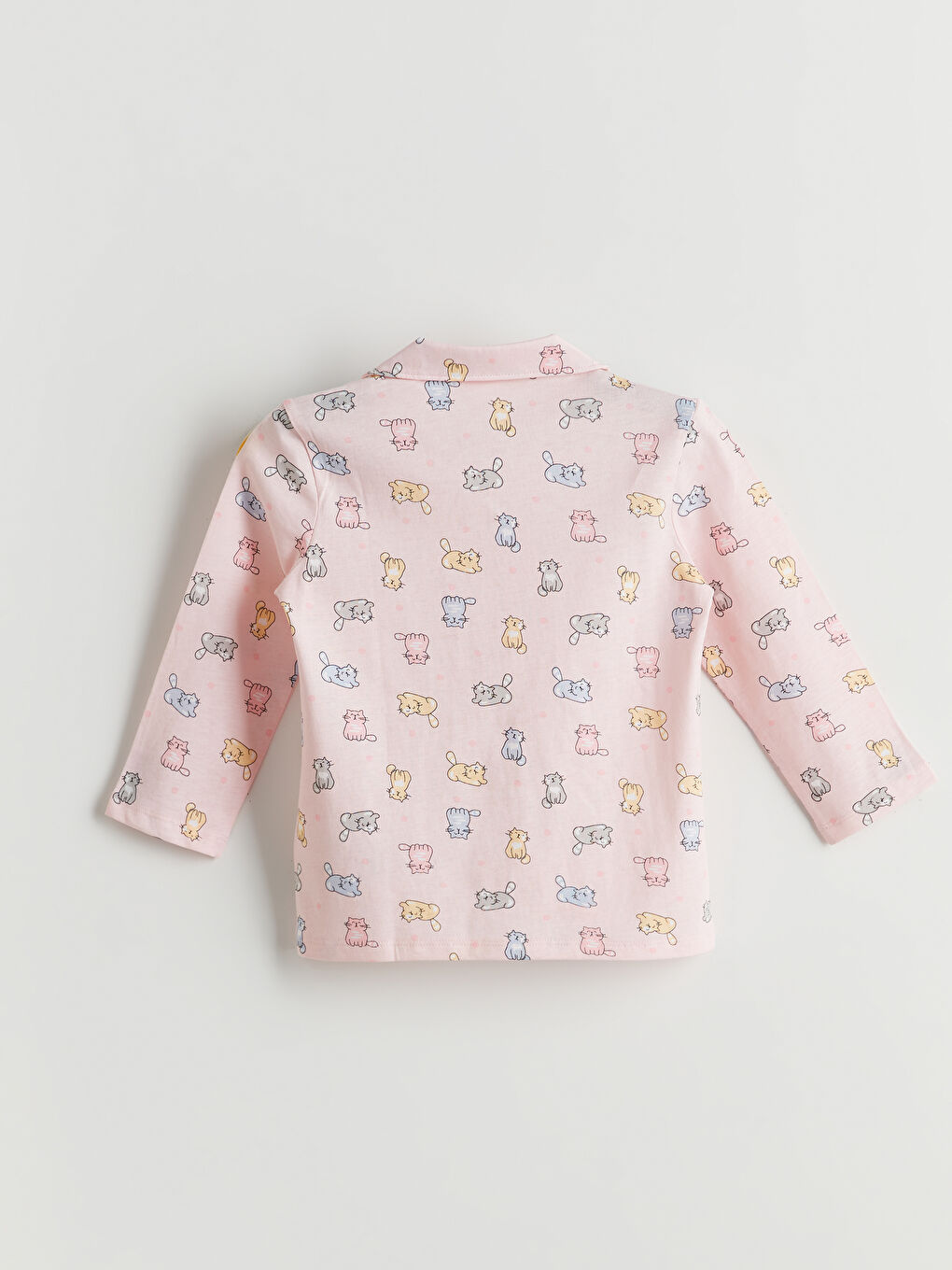 LCW Kids سێتی بیجامەی چاپکراوی یه‌خه‌ی كراسی بۆ کچان -W50879Z1-LT4