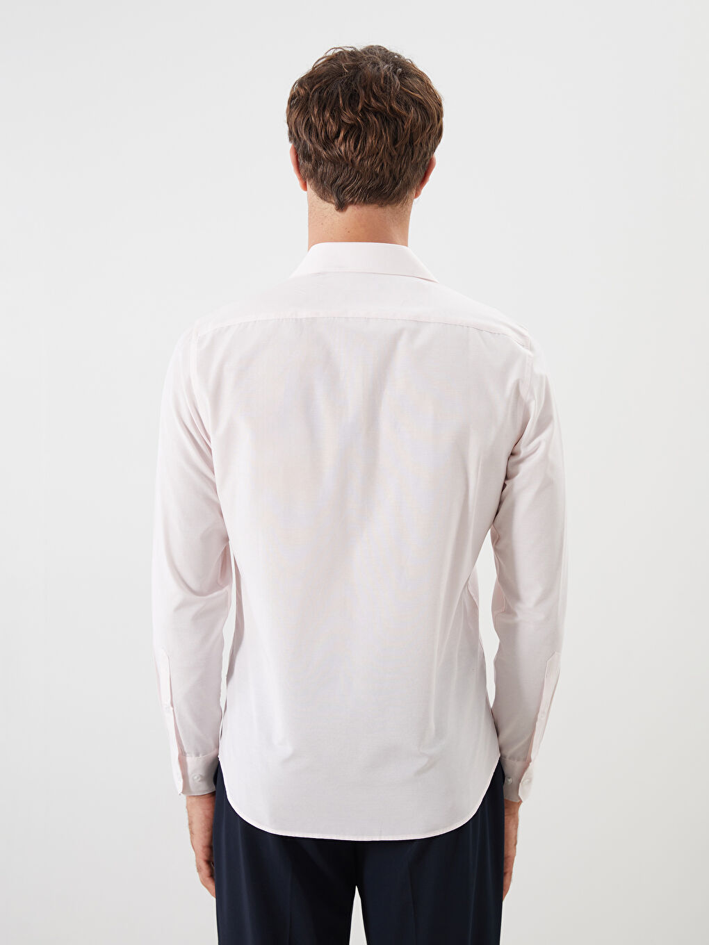LCWAIKIKI Formal Slim Fit Long Sleeve Striped Poplin Men's Shirt -W50883Z8-LHF