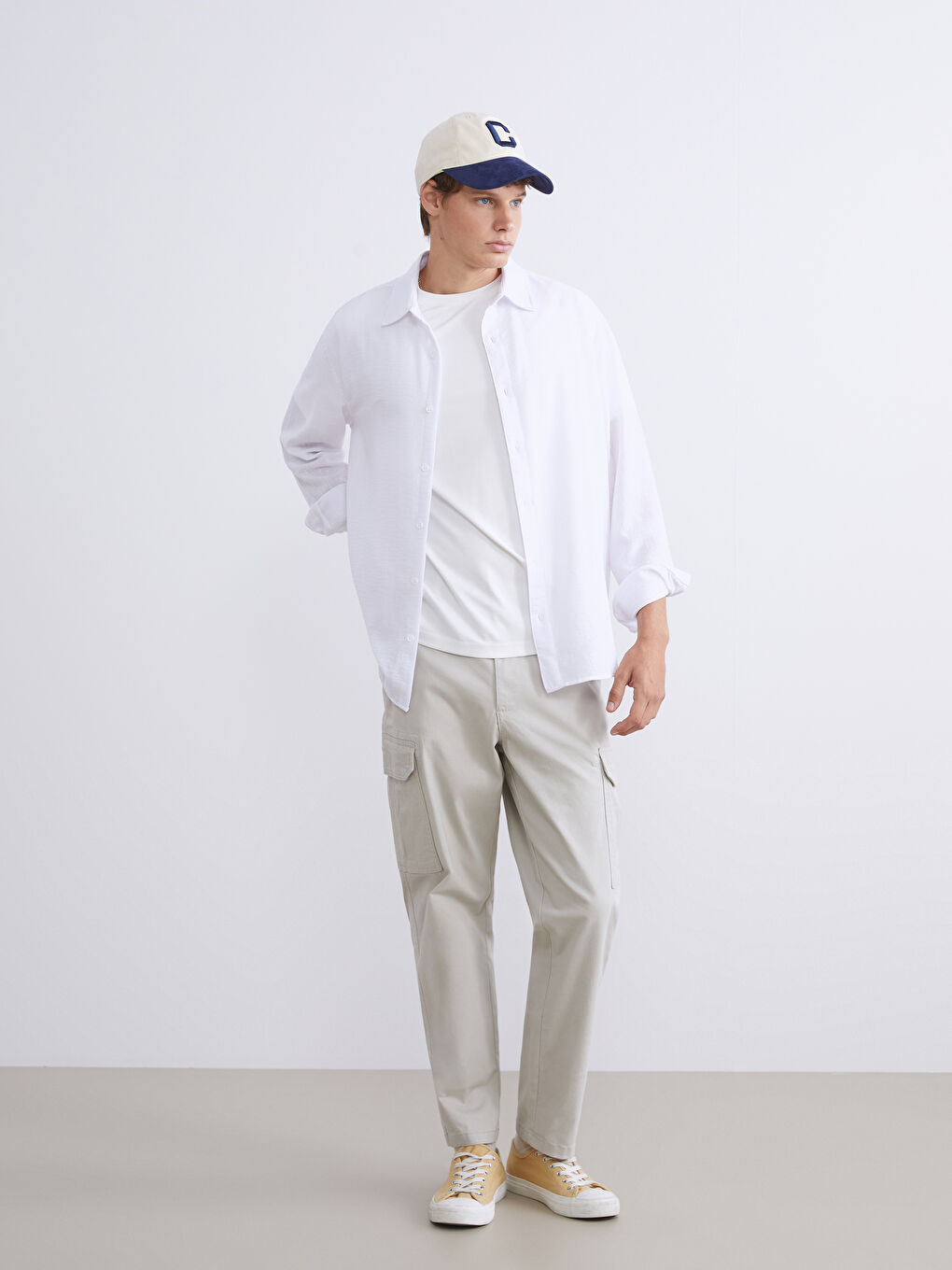 XSIDE Regular Fit Long Sleeve Men's Shirt -W50886Z8-Q6K