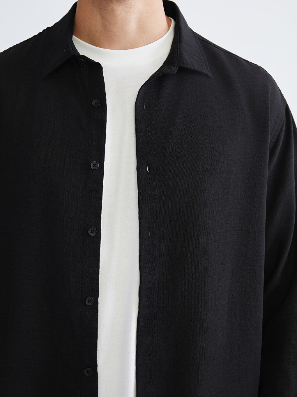 Regular Fit Long Sleeve Men's Shirt-6