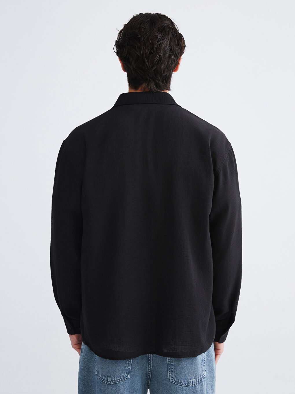 Regular Fit Long Sleeve Men's Shirt-9