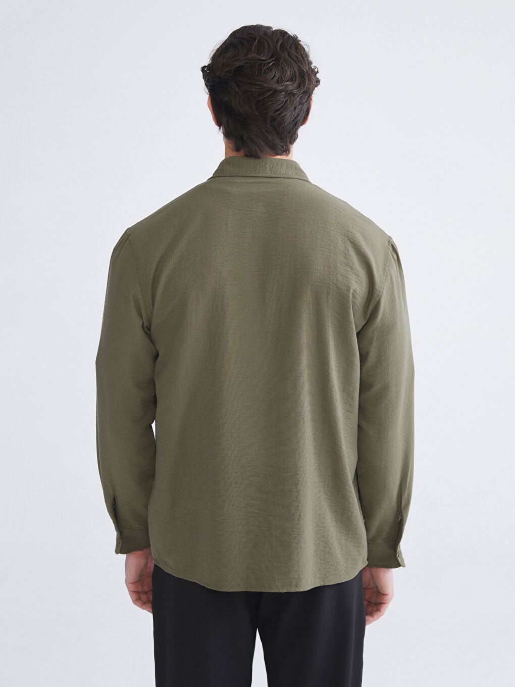 XSIDE Regular Fit Long Sleeve Men's Shirt -W50886Z8-SEM