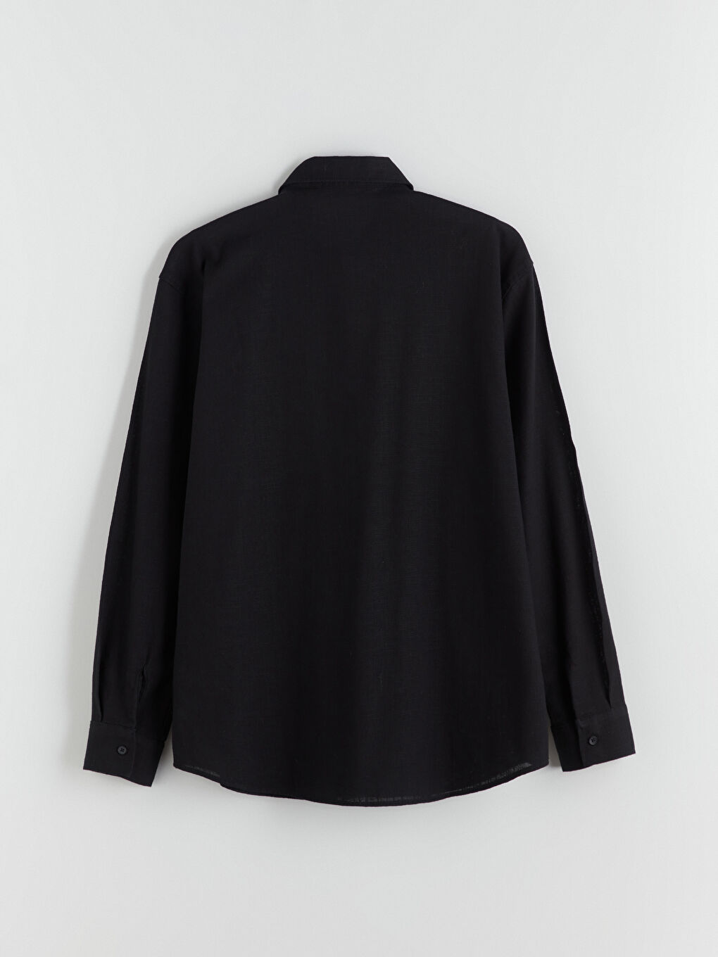 XSIDE Regular Fit Long Sleeve Linen-Look Men's Shirt -W50887Z8-RQL