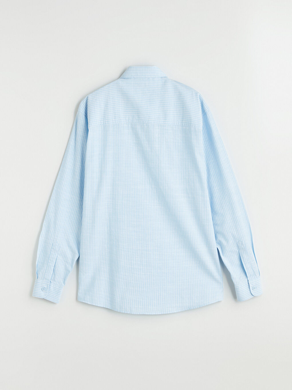 XSIDE Regular Fit Long Sleeve Linen Blend Men's Shirt -W50889Z8-LEN