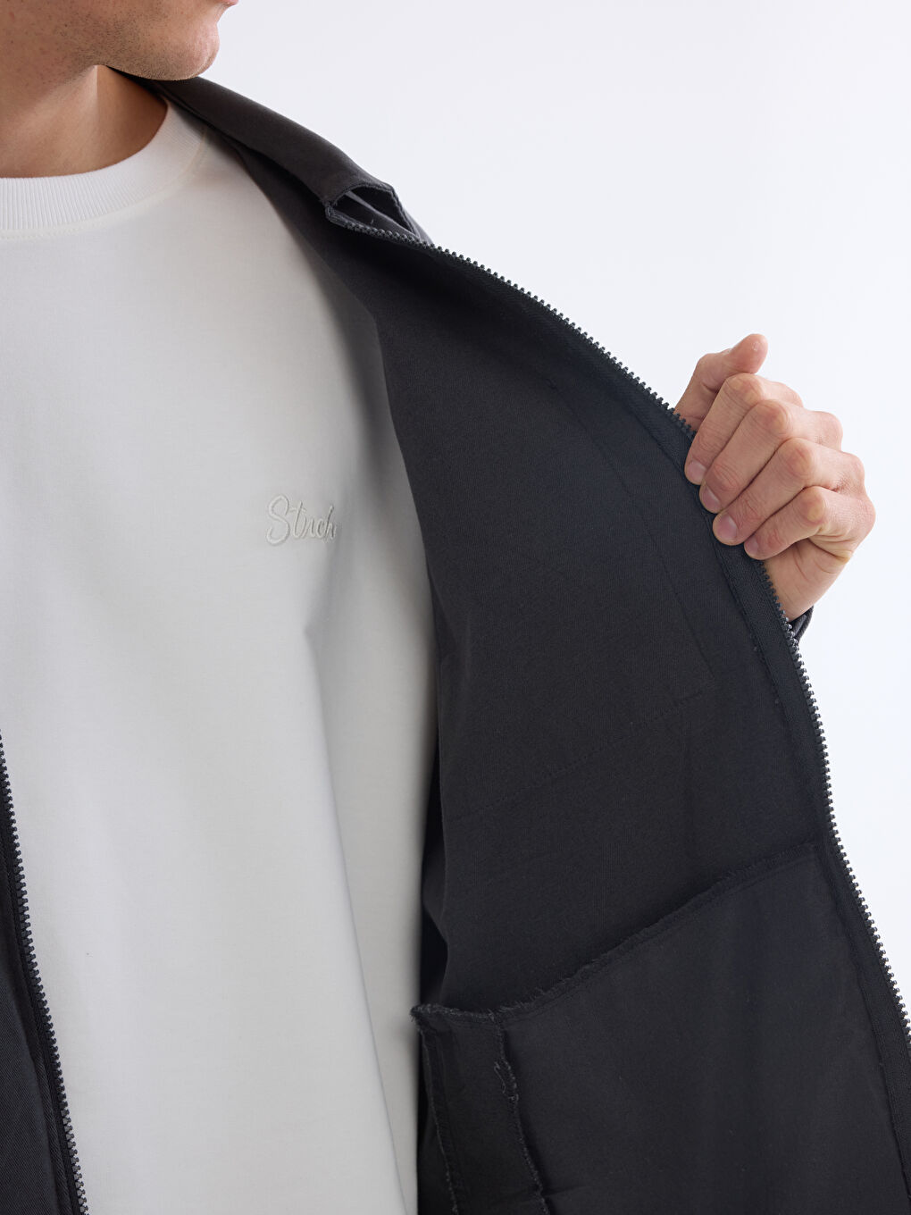 Antrasit Rahat Kalıp Erkek Gömlek Ceket-3