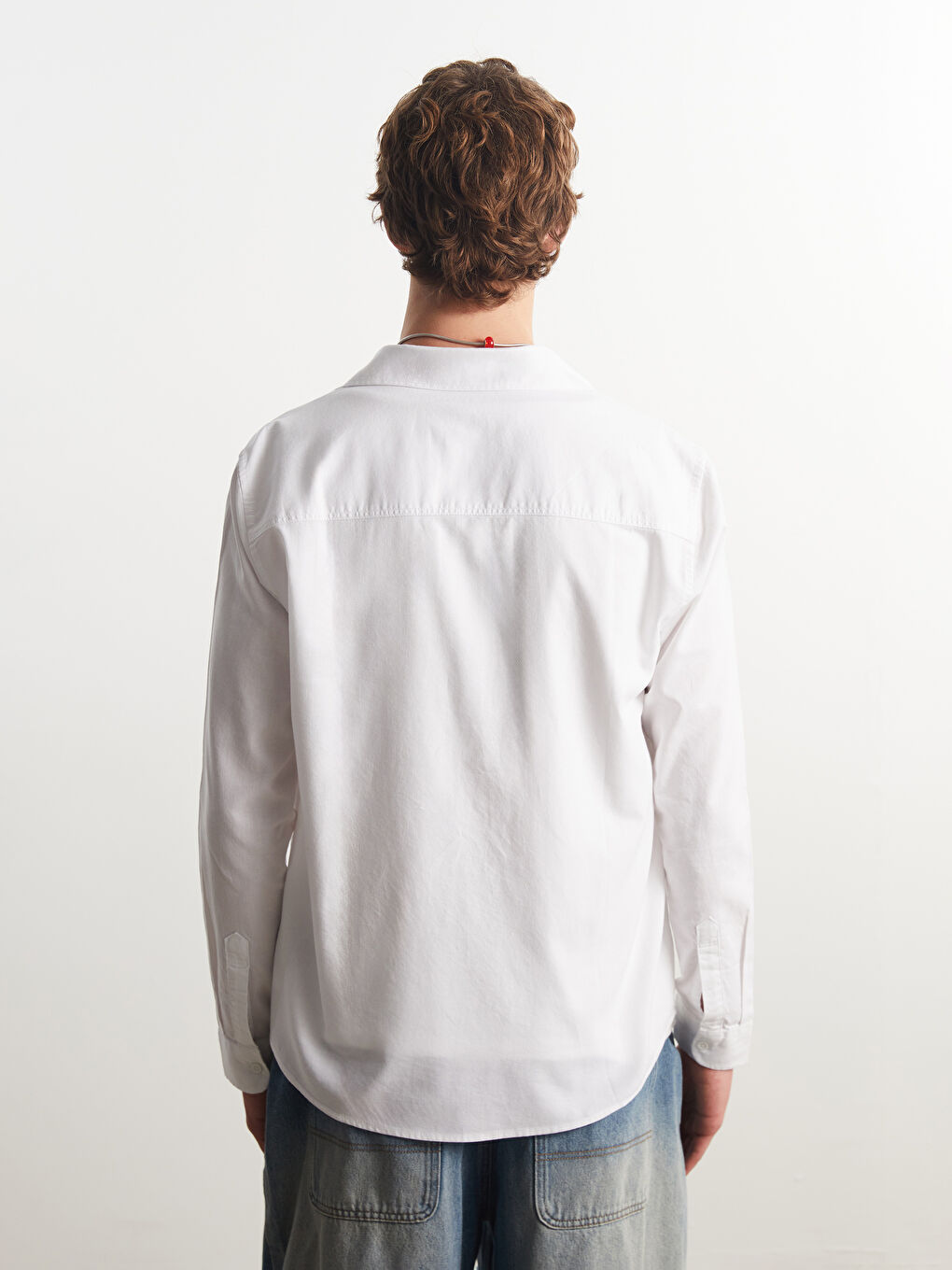 XSIDE Regular Fit Long Sleeve Gabardine Men's Shirt -W50893Z8-Q6K