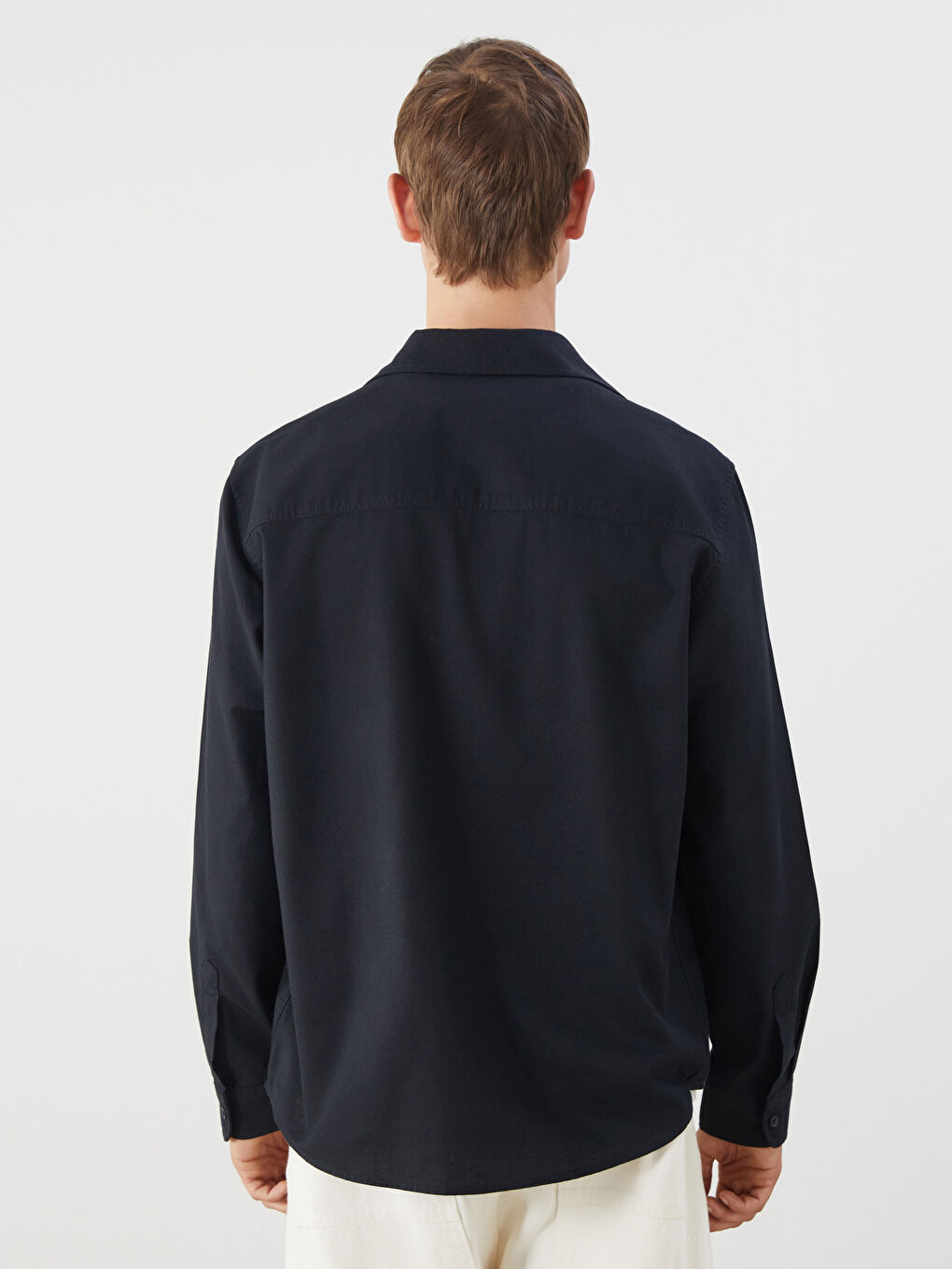 XSIDE Regular Fit Long Sleeve Gabardine Men's Shirt -W50893Z8-RQL
