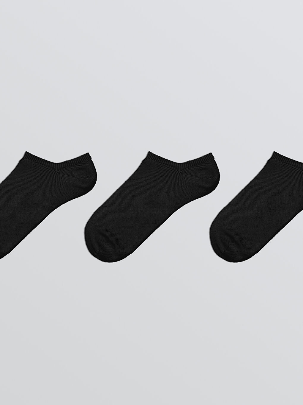 LCW DREAM Women's Plain Sneaker Socks 3-Pack -W50921Z8-J0F