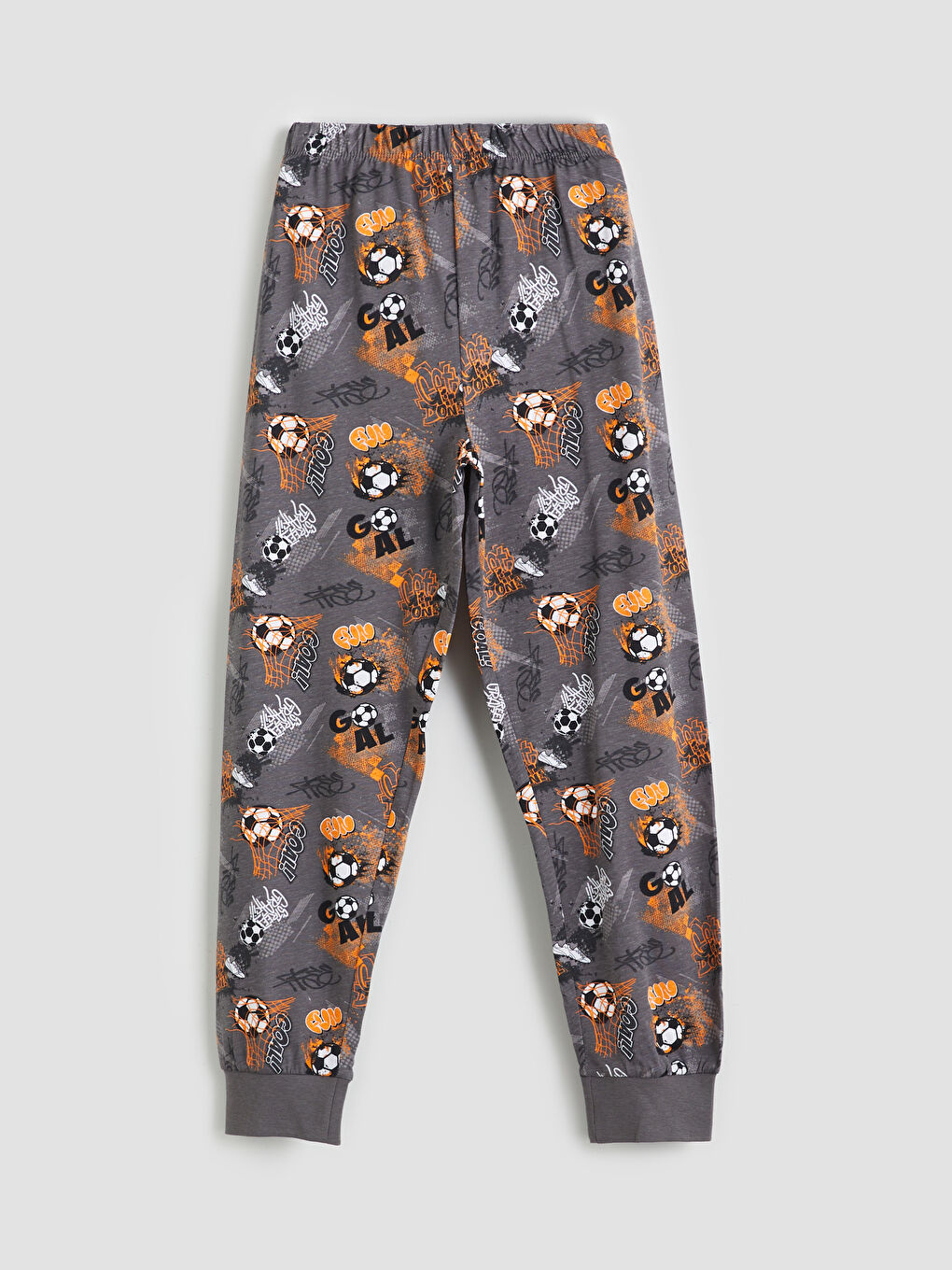 Gri Beli Lastikli Erkek Çocuk Pijama Alt-1