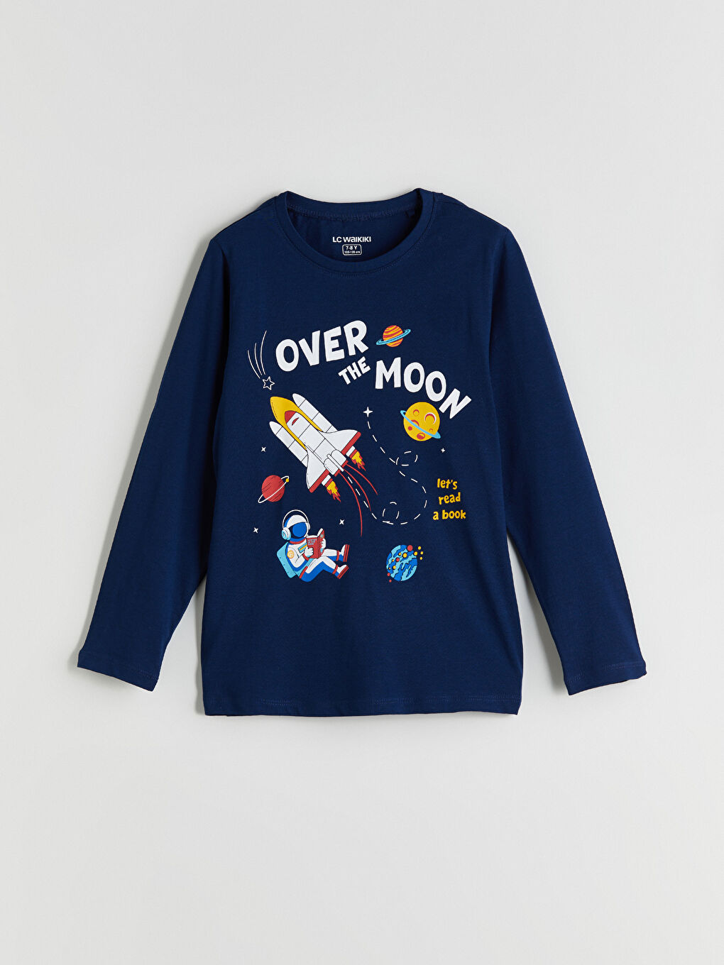 Lacivert Baskılı Erkek Çocuk Pijama Üst