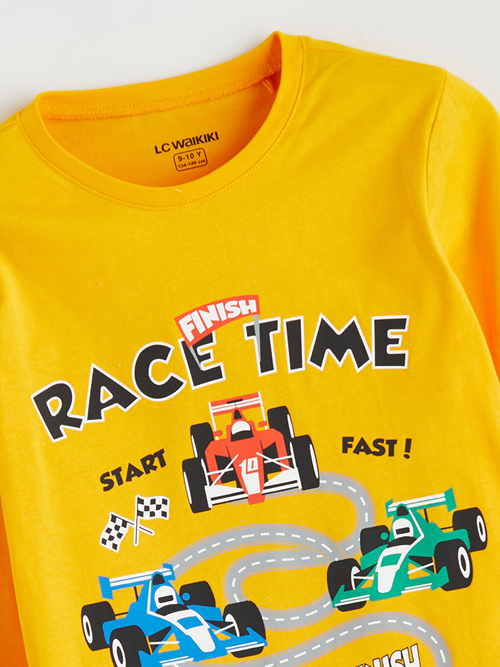 LCW Kids Crew Neck Printed Boys' Pyjama Set -W50972Z4-GAA