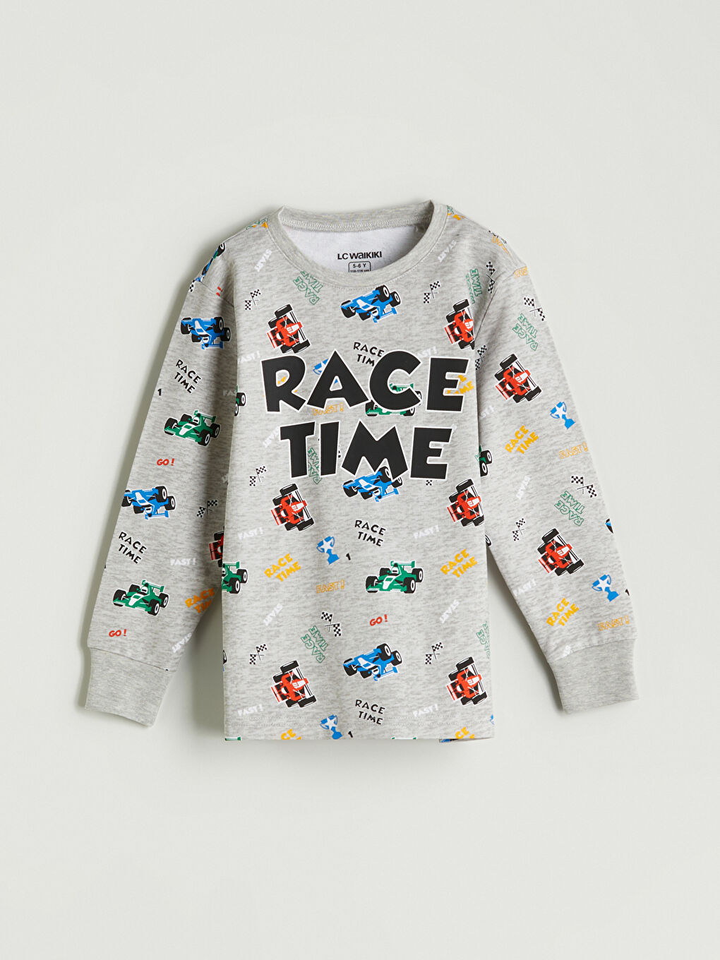 LCW Kids طقم بيجاما أولاد مطبوع بكول مدور -W50976Z4-998