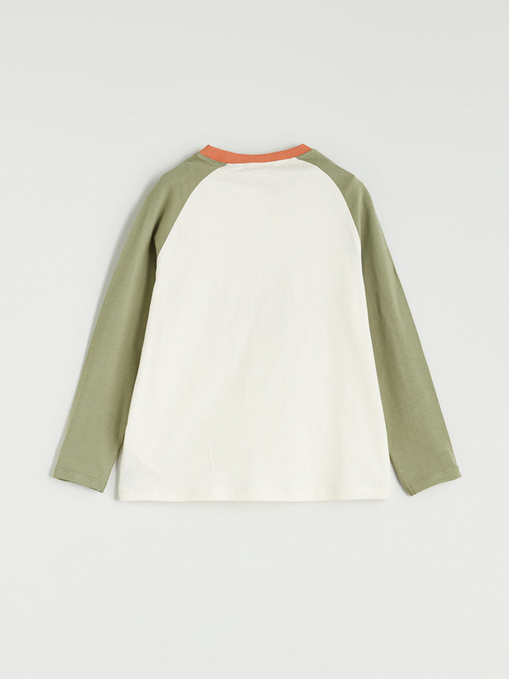 Bej Bisiklet Yaka Baskılı Erkek Çocuk Tişört-2