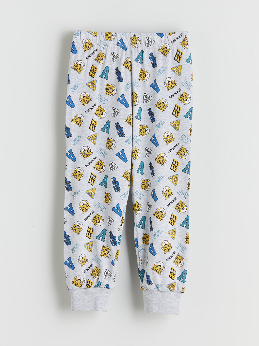 Gri Baskılı Erkek Çocuk Pijama Alt