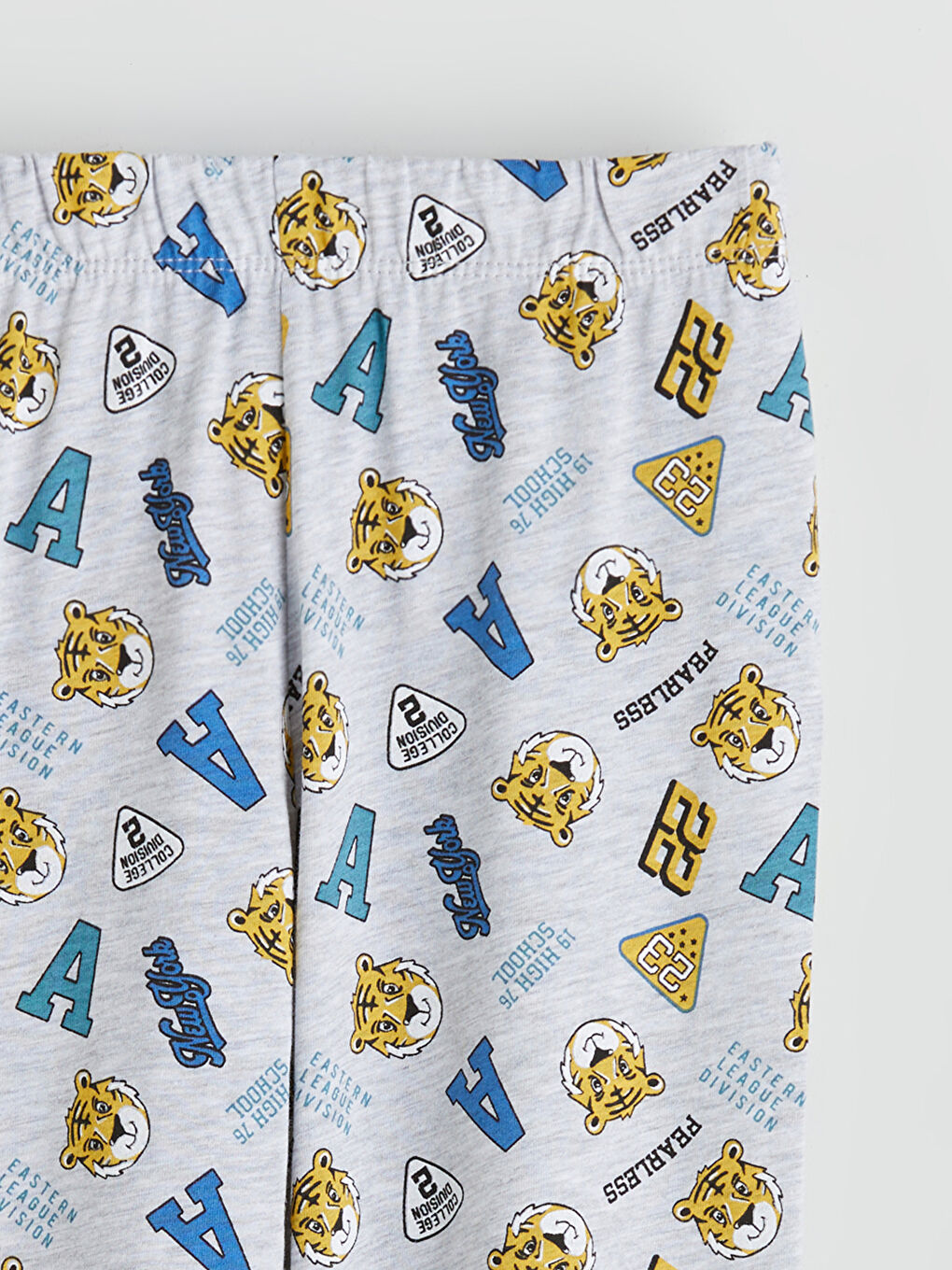 Gri Baskılı Erkek Çocuk Pijama Alt-2