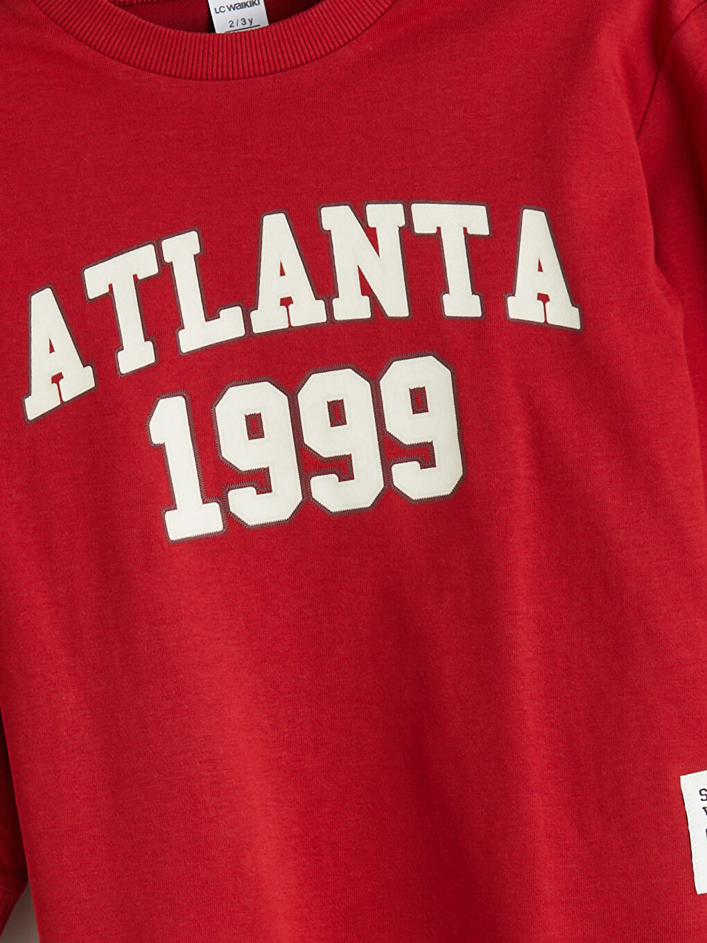 Kırmızı Bisiklet Yaka Baskılı Uzun Kollu Erkek Çocuk Tişört-2