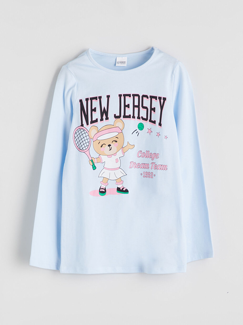 Crew Neck Girls' Pyjama Set-1