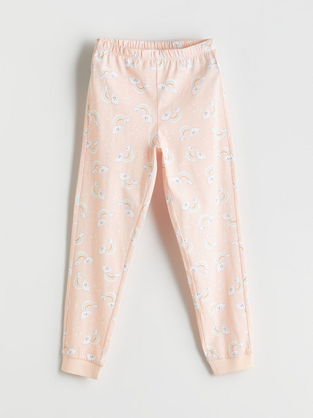 LCW Kids Crew Neck Girls' Pyjama Set -W51063Z4-FES