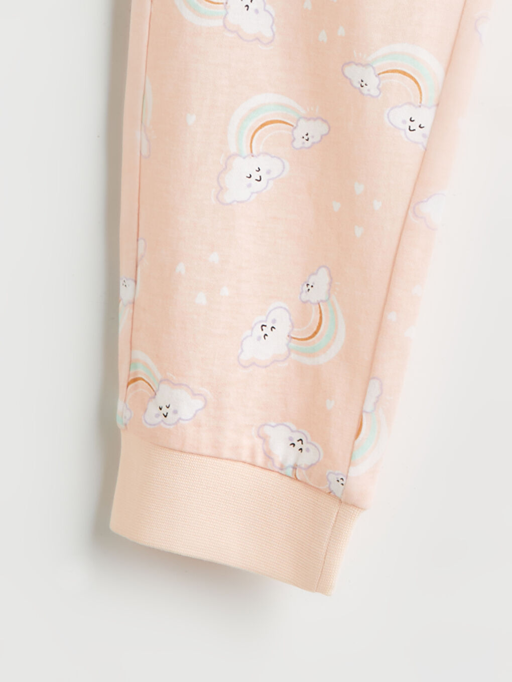 LCW Kids Crew Neck Girls' Pyjama Set -W51063Z4-FES