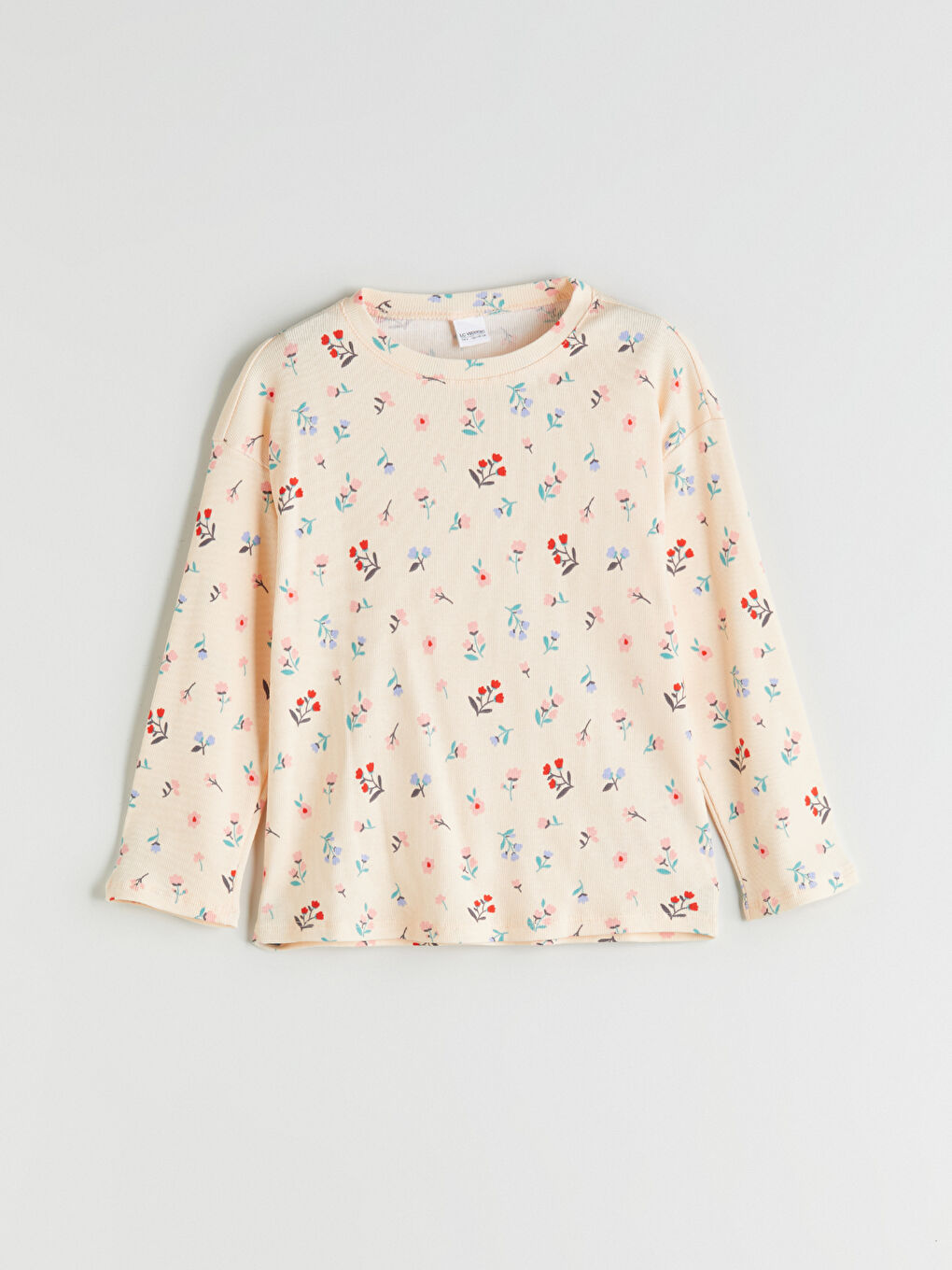 LCW Kids Crew Neck Floral Girls' Pyjama Set -W51070Z4-LQH