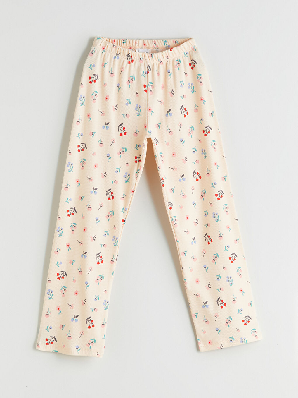 LCW Kids Crew Neck Floral Girls' Pyjama Set -W51070Z4-LQH