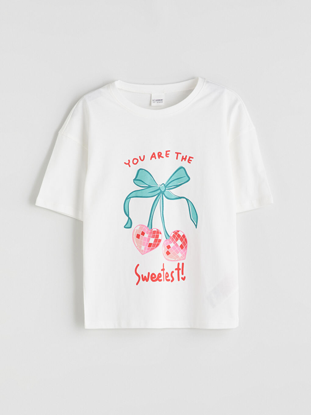 LCW Kids Crew Neck Girls' Pyjama Set -W51082Z4-FDU