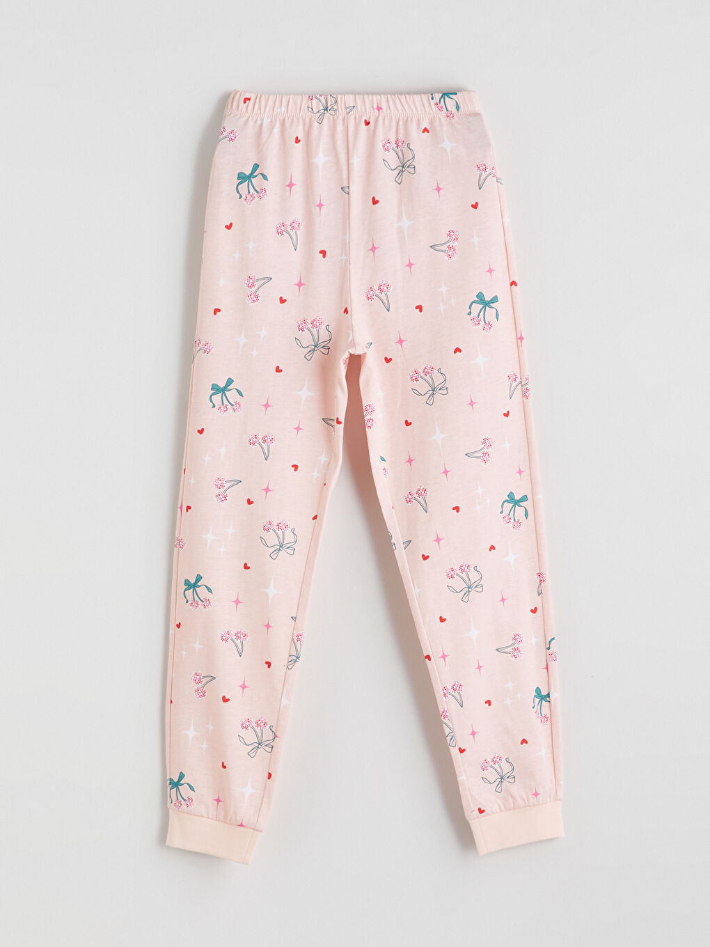 LCW Kids Crew Neck Girls' Pyjama Set -W51082Z4-FDU