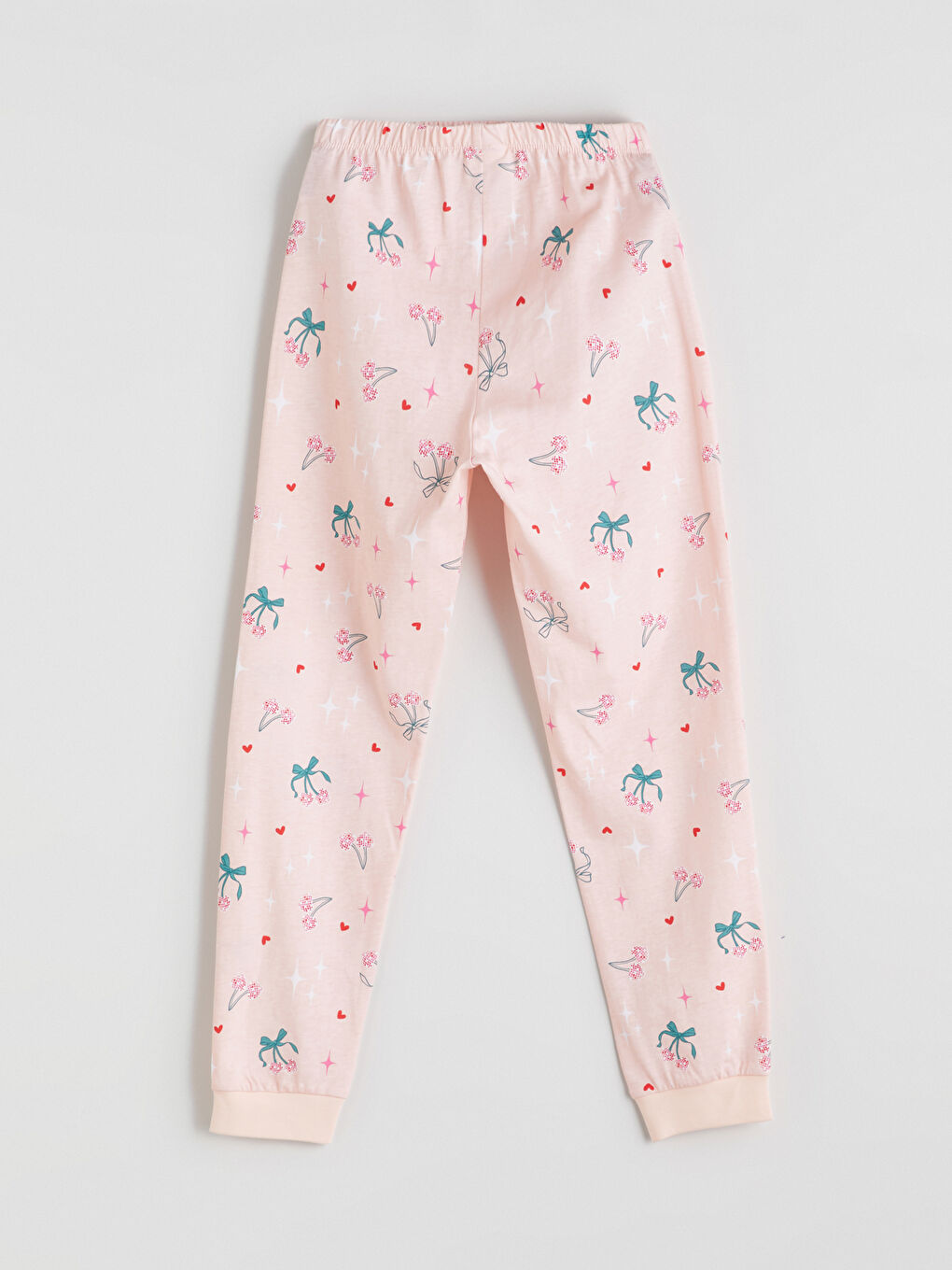 LCW Kids Crew Neck Girls' Pyjama Set -W51082Z4-FDU