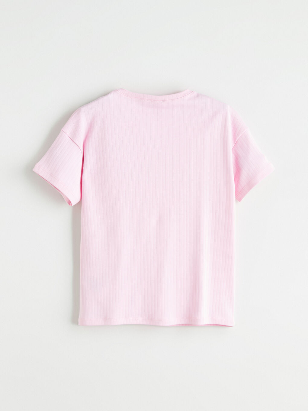 Pembe Nakışlı Kız Çocuk Pijama Üst-1