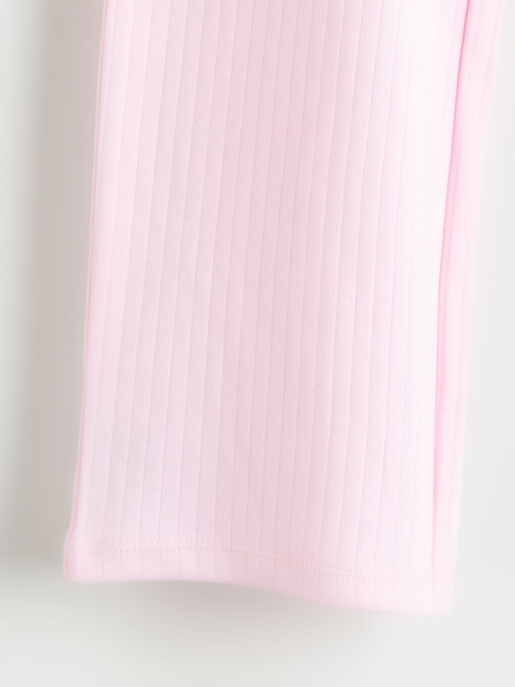 Pembe Bisiklet Yaka Kız Çocuk Pijama Takımı-5