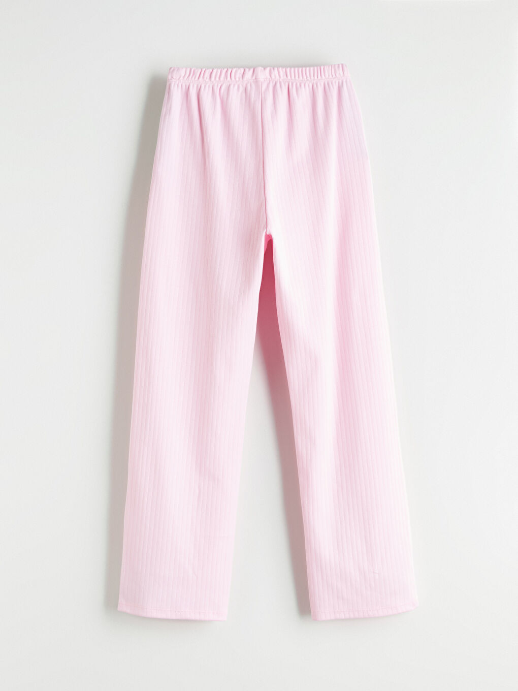 Pembe Bisiklet Yaka Kız Çocuk Pijama Takımı-6