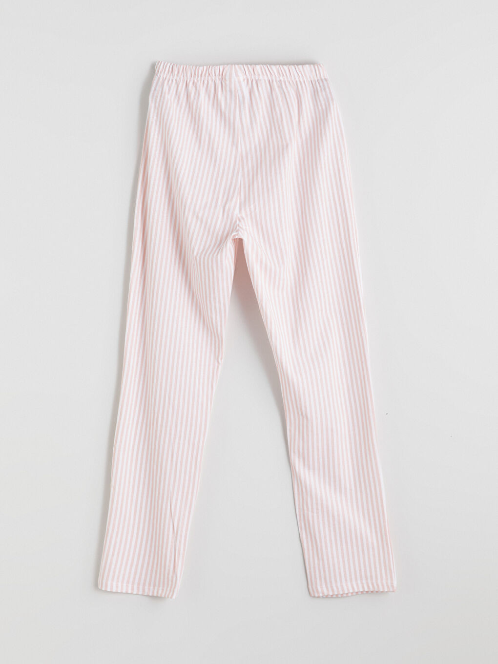 بنطلون بيجامة مخطط للبنات بخصر مرن-1