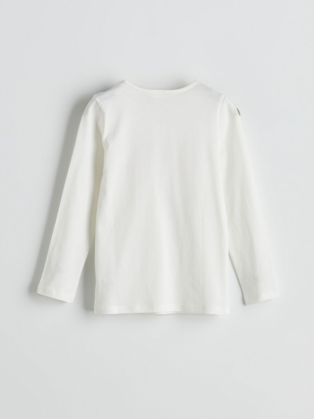 Ekru Baskılı Kız Çocuk Pijama Üst-1