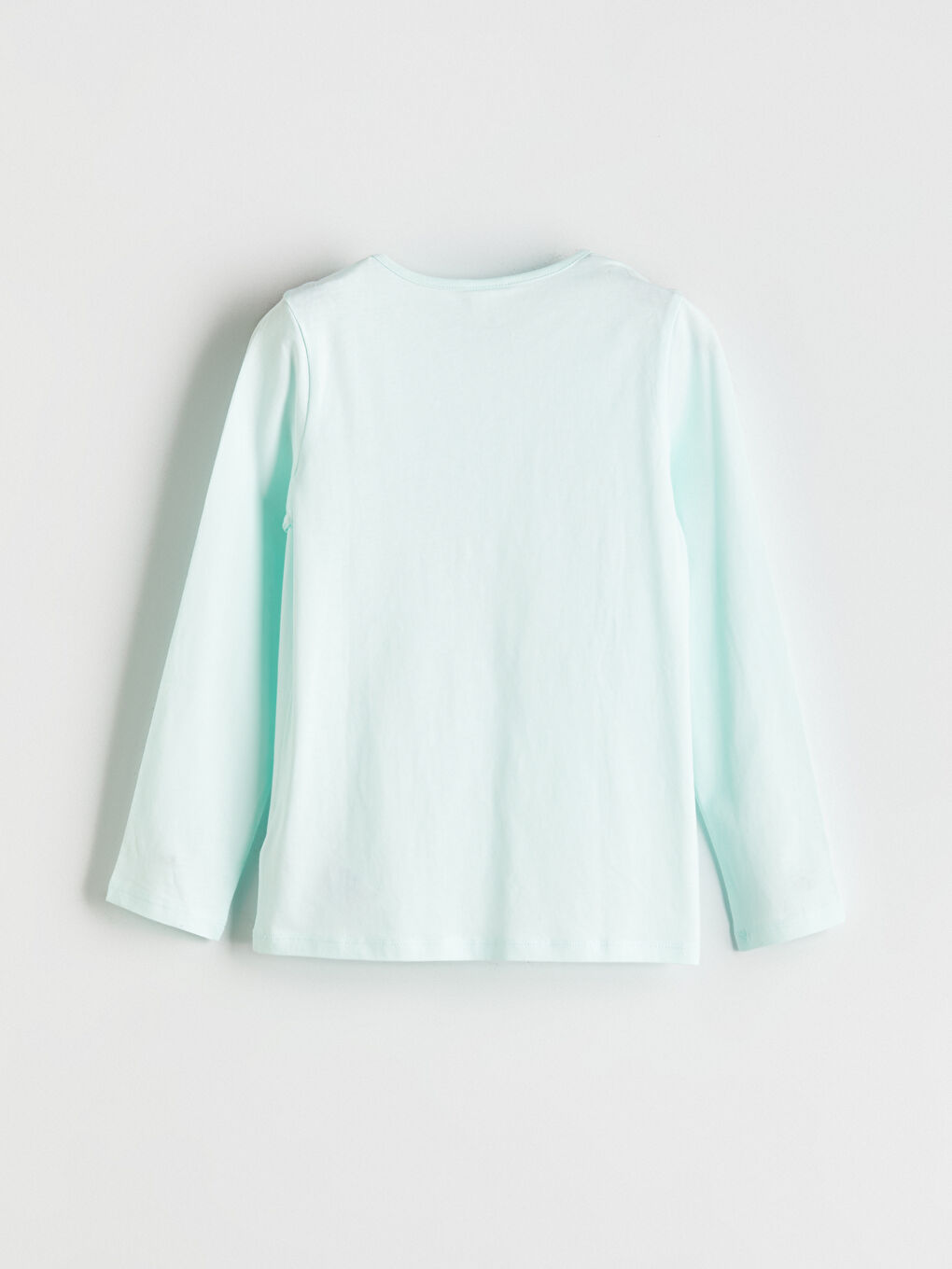 Turkuaz Bisiklet Yaka Kız Çocuk Pijama Üst-2