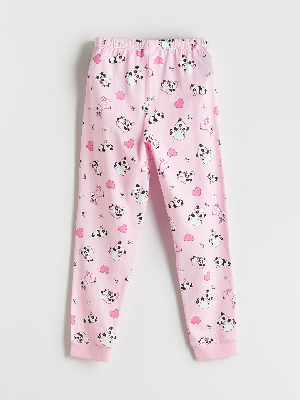 LCW Kids Crew Neck Girls' Pyjama Set -W51099Z4-FUD