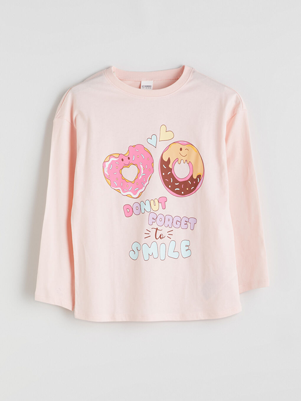 Crew Neck Girls' Pyjama Set-1