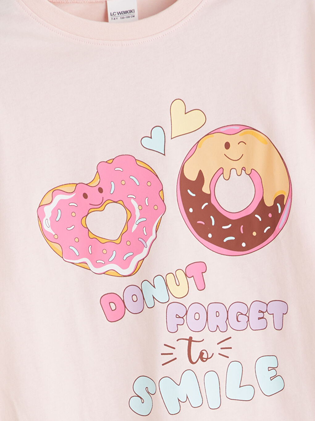 Crew Neck Girls' Pyjama Set-2