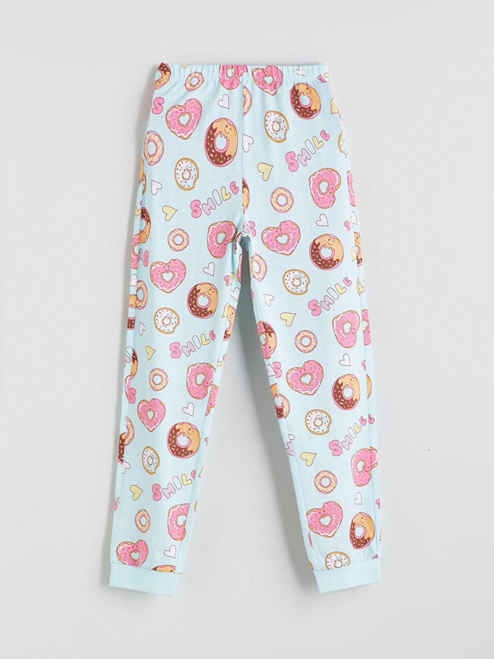 Crew Neck Girls' Pyjama Set-4
