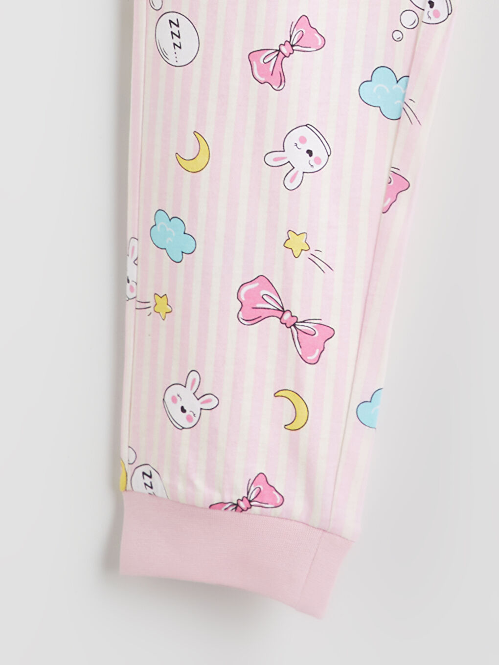 LCW Kids Crew Neck Girls' Pyjama Set -W51108Z4-FDL