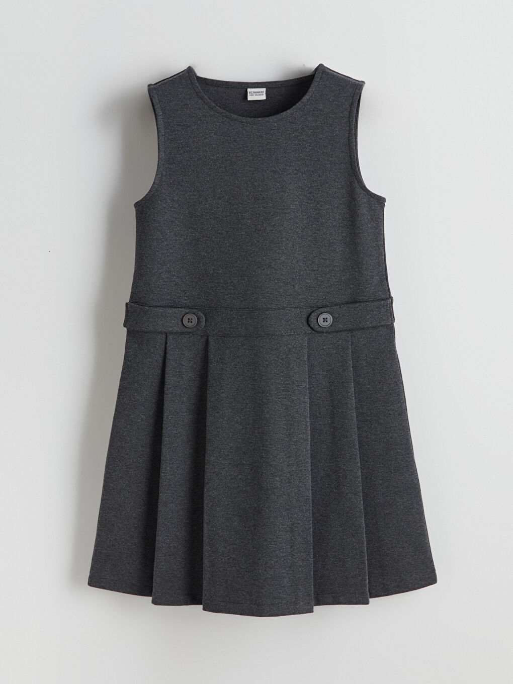 Crew Neck Girls' Dress