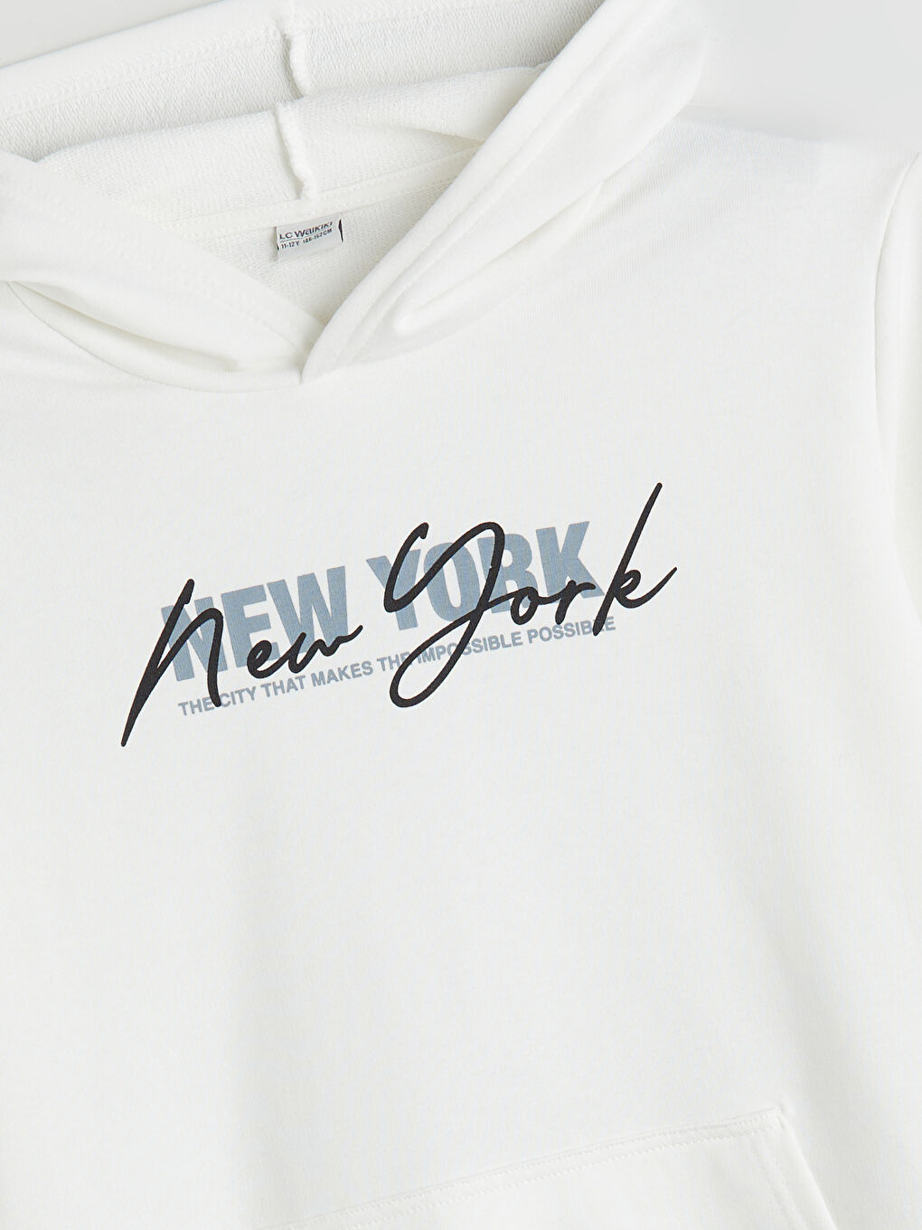 Ekru New York Baskılı Erkek Çocuk Sweatshirt-2