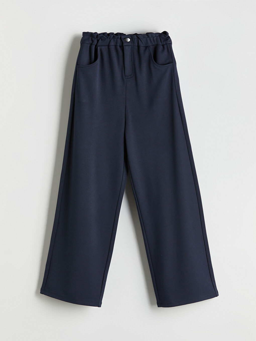 LCW Kids Elasticated Waist Girls' Trousers -W51130Z4-HRC