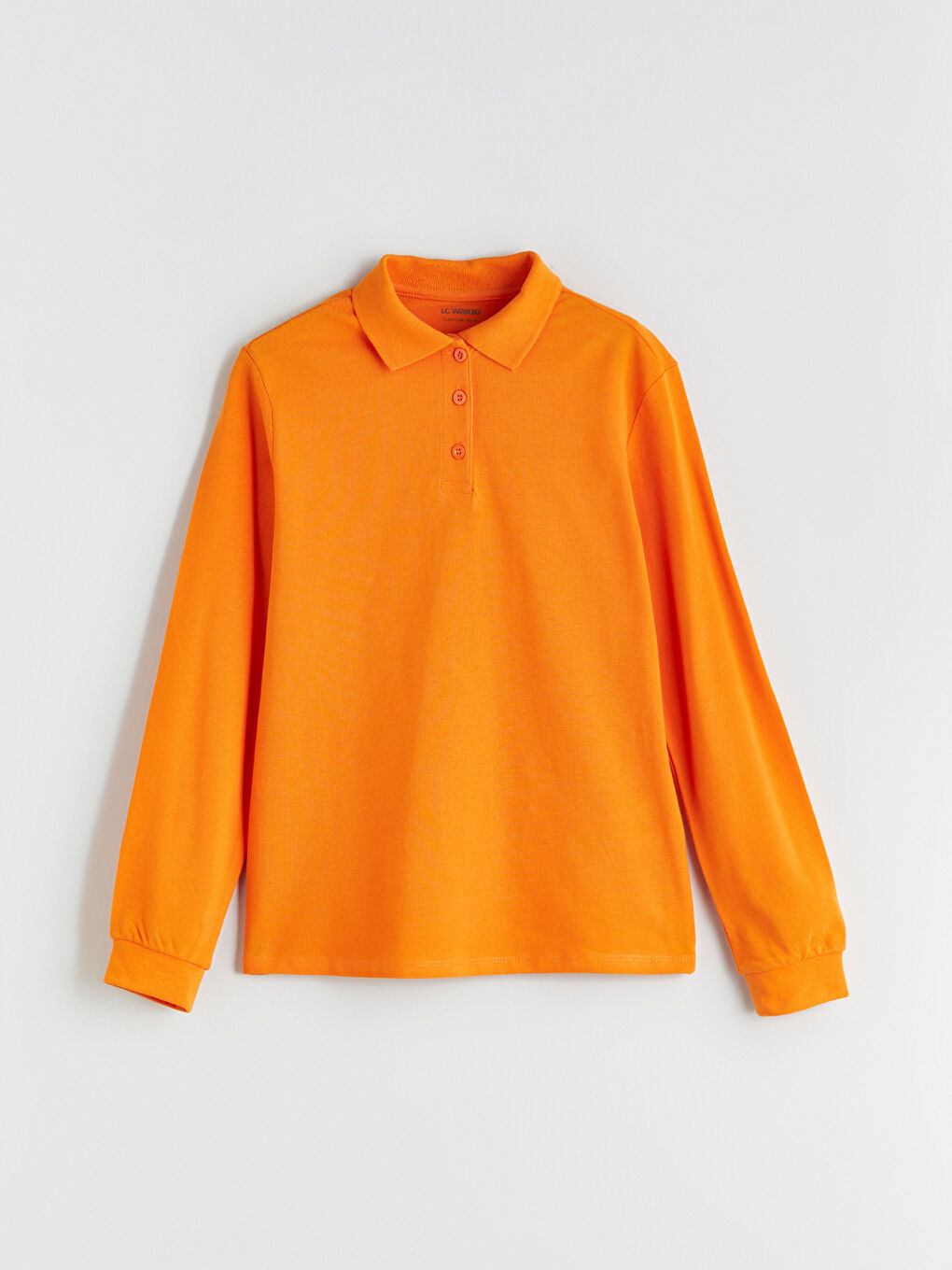 LCW Kids تیشێرت قۆڵ درێژ یه‌خه‌ی پۆڵۆ بۆ کچان -W51132Z4-GEU