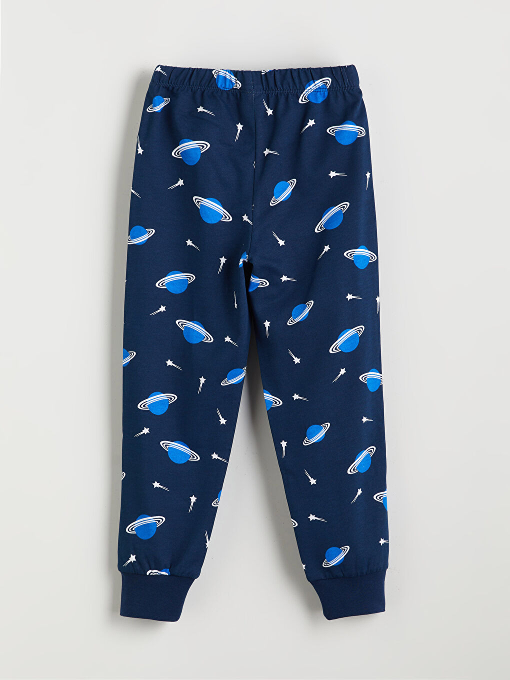 Lacivert Erkek Çocuk Beli Lastikli Desenli Pijama Alt-1