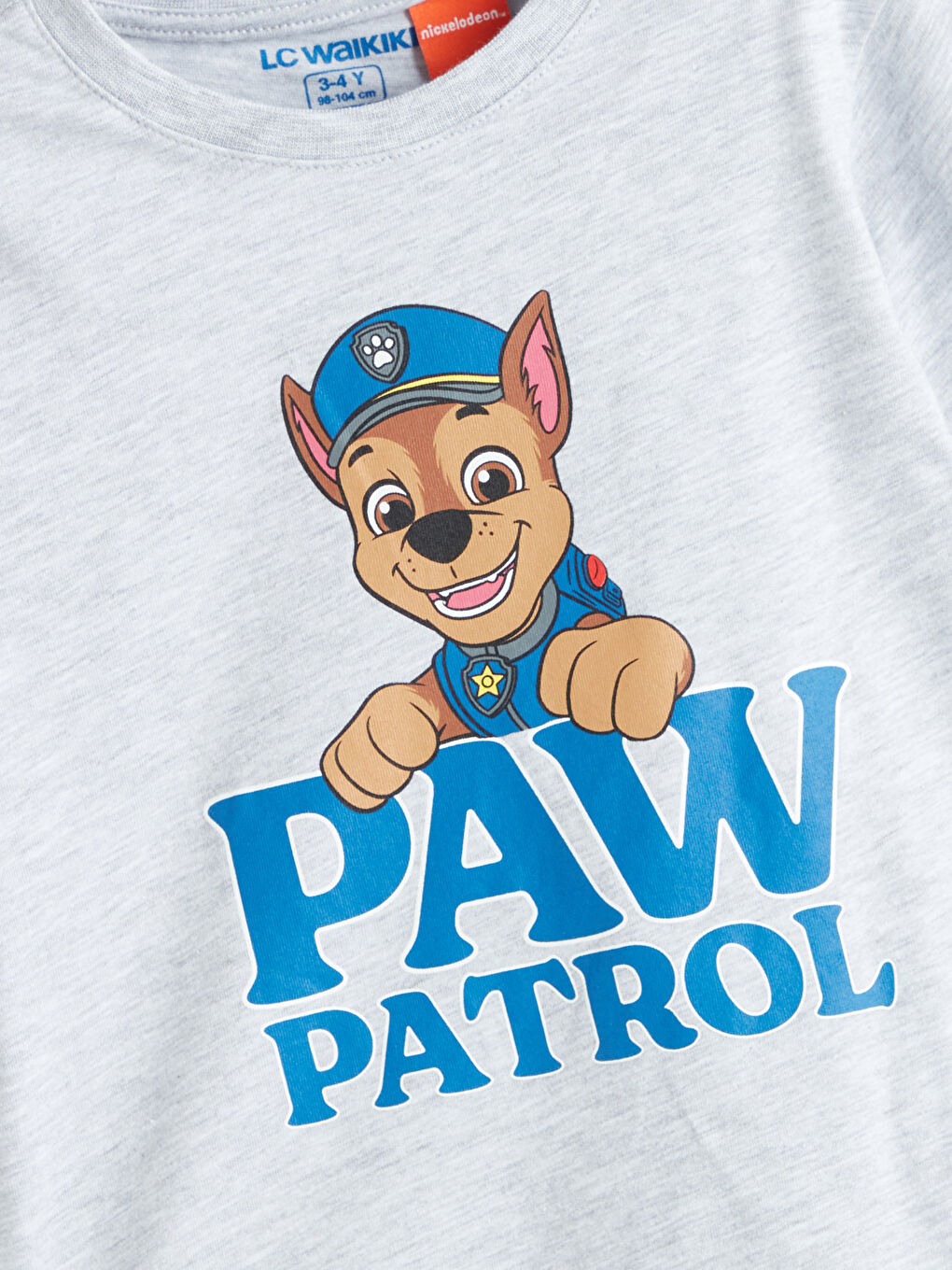 Gri Paw Patrol Baskılı Erkek Çocuk Pijama Üst-1