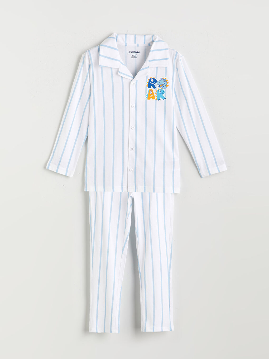 LCW Kids Collared Neck Boys' Pyjama Set -W51160Z1-LQK